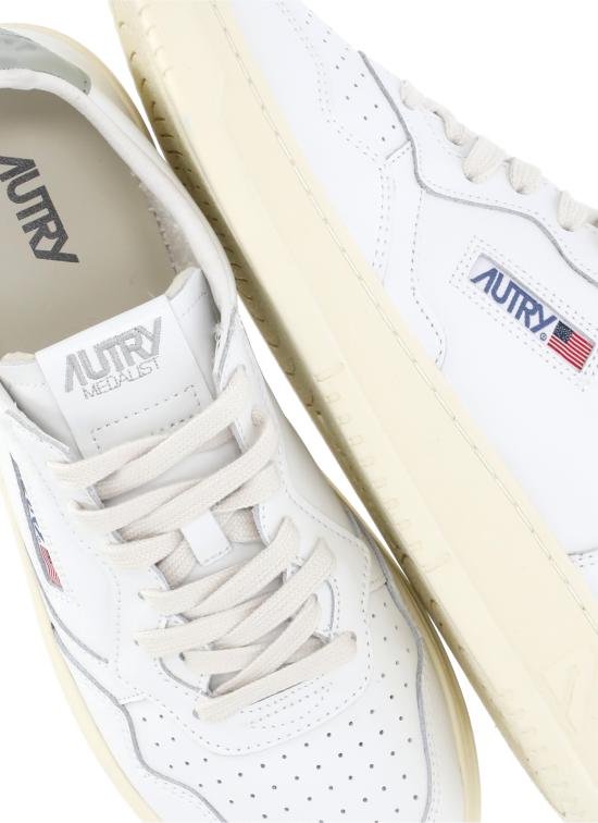 26SS 오트리 메달리스트 로우 스니커즈 AULM LL11WHT SEAGR White - AUTRY