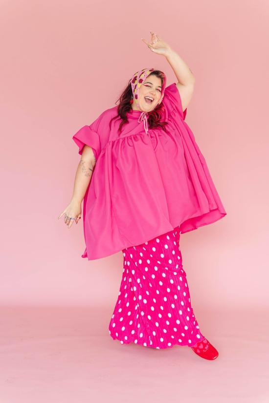  네틀 스튜디오스 숏 원피스 네틀 스튜디오 미니 버섯 드레스 핫핑크 - NETTLE STUDIOS