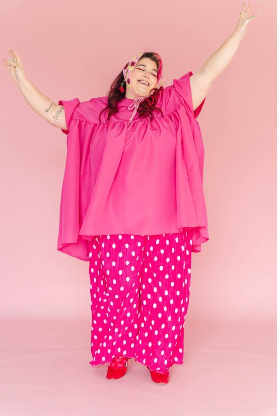  네틀 스튜디오스 숏 원피스 네틀 스튜디오 미니 버섯 드레스 핫핑크 - NETTLE STUDIOS