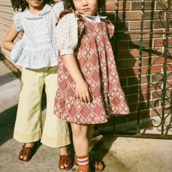  [키즈] Misha & Puff 원피스 키즈 미샤 & 퍼프 러플 소매 드레스 콜라 플로라 티에라