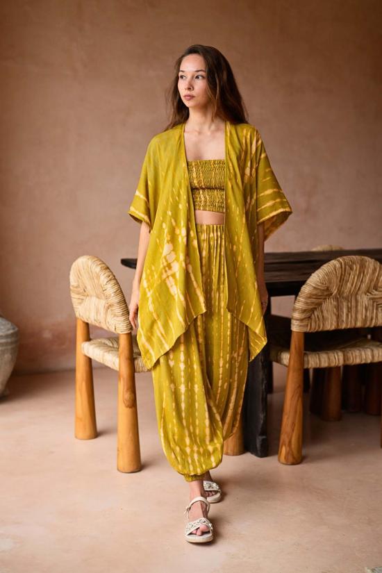  Pink Haley 라운지 웨어 핑크 헤일리 앤젤라 숏 기모노 더스터 - OTHER BRANDS