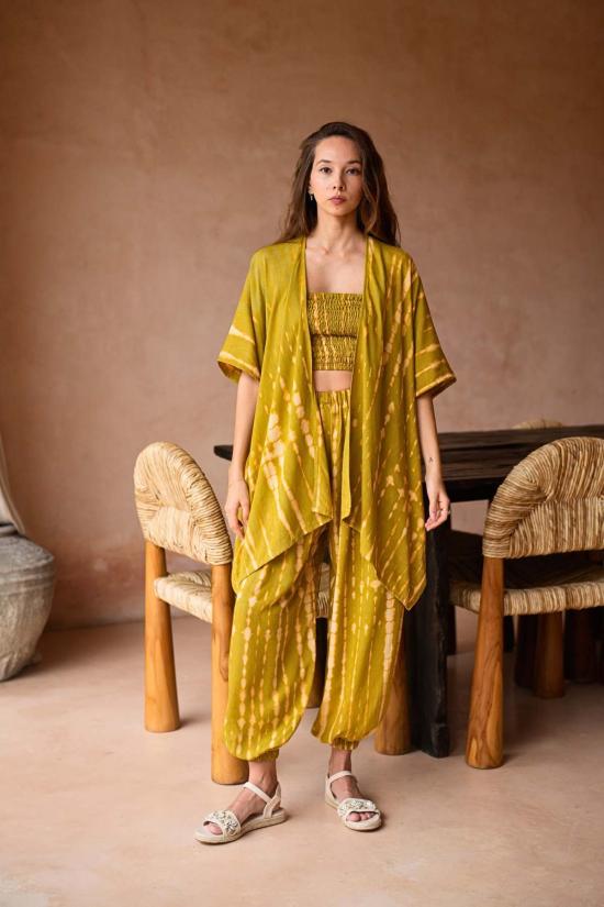  Pink Haley 라운지 웨어 핑크 헤일리 앤젤라 숏 기모노 더스터 - OTHER BRANDS