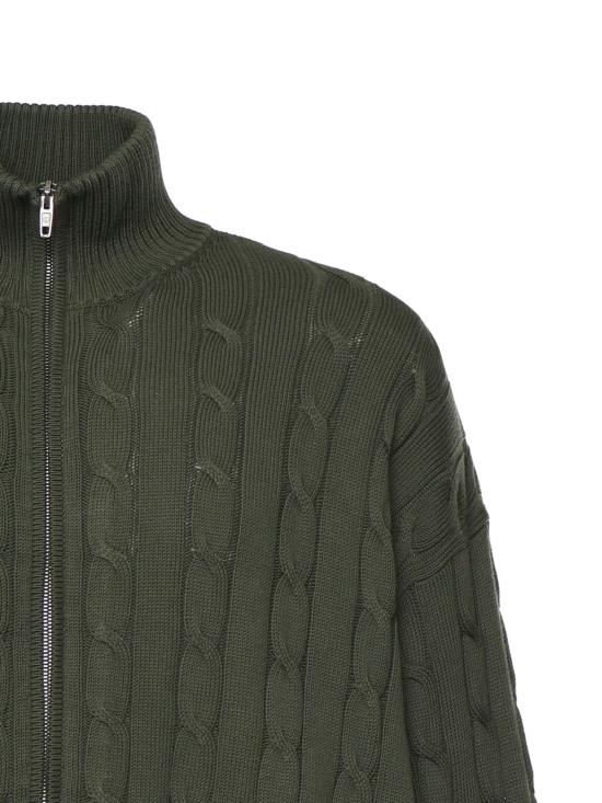  발렌시아가 자켓 하이브리드 재킷, 코튼 니트 및 기능성 원단 소재 - BALENCIAGA