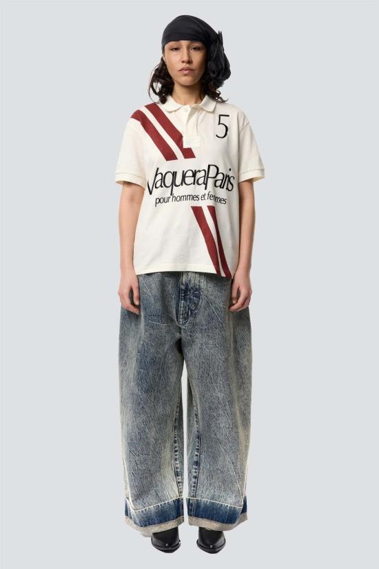  바퀘라 반팔 티셔츠 바케라 폴로 니트 탑 - VAQUERA