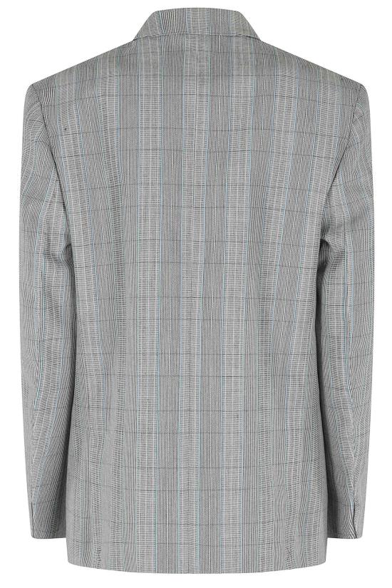  빅토리아 베컴 수트 자켓 더블 브레스트 체크 블레이저 - VICTORIA BECKHAM