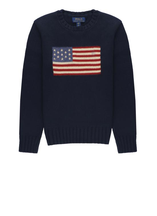 26SS [키즈] 랄프 로렌 캐시미어 니트 668285 001 Blue