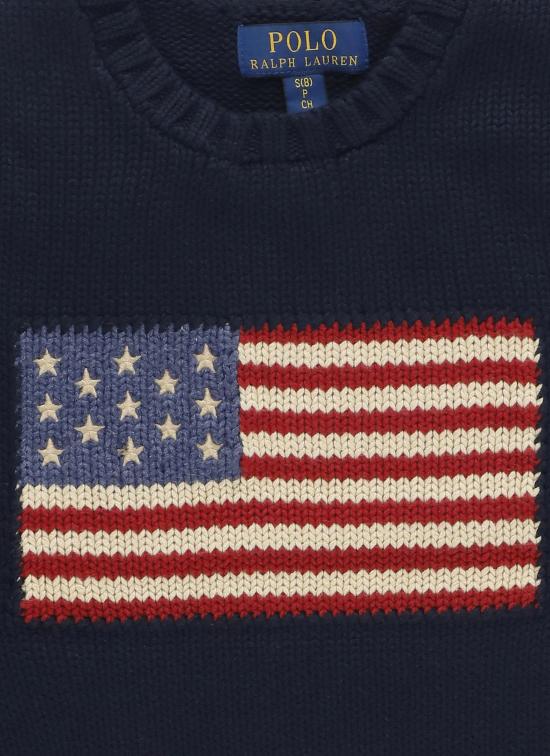 26SS [키즈] 랄프 로렌 캐시미어 니트 668285 001 Blue - RALPH LAUREN
