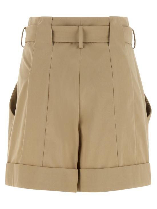  발망 숏팬츠 앤섬 버클 쇼츠 베이지 - BALMAIN