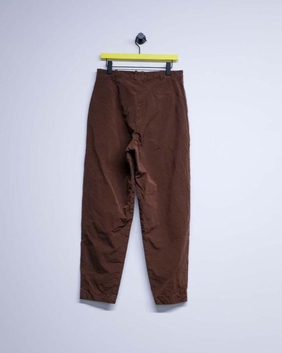  케이시 케이시 스트레이트 팬츠 브라운 페이퍼 코튼 밀리 히로시 - CASEY CASEY