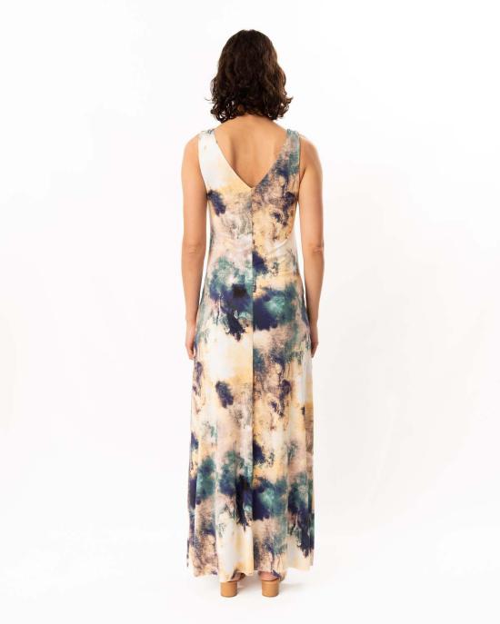  미사 로스엔젤레스 롱 원피스 Misa Los Angeles Safira 드레스 추상 - MISA LOS ANGELES