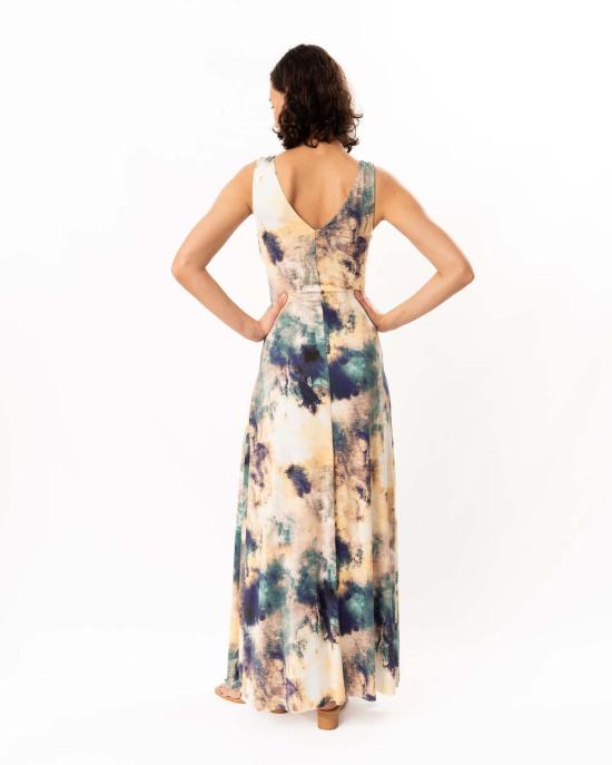  미사 로스엔젤레스 롱 원피스 Misa Los Angeles Safira 드레스 추상 - MISA LOS ANGELES