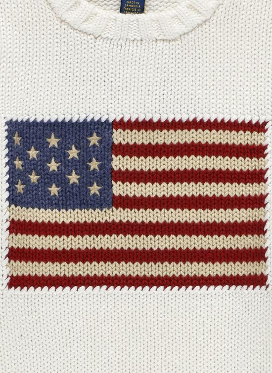 26SS [키즈] 랄프 로렌 캐시미어 니트 668285 006 White - RALPH LAUREN