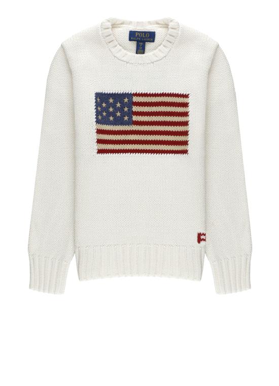 26SS [키즈] 랄프 로렌 캐시미어 니트 668285 006 White