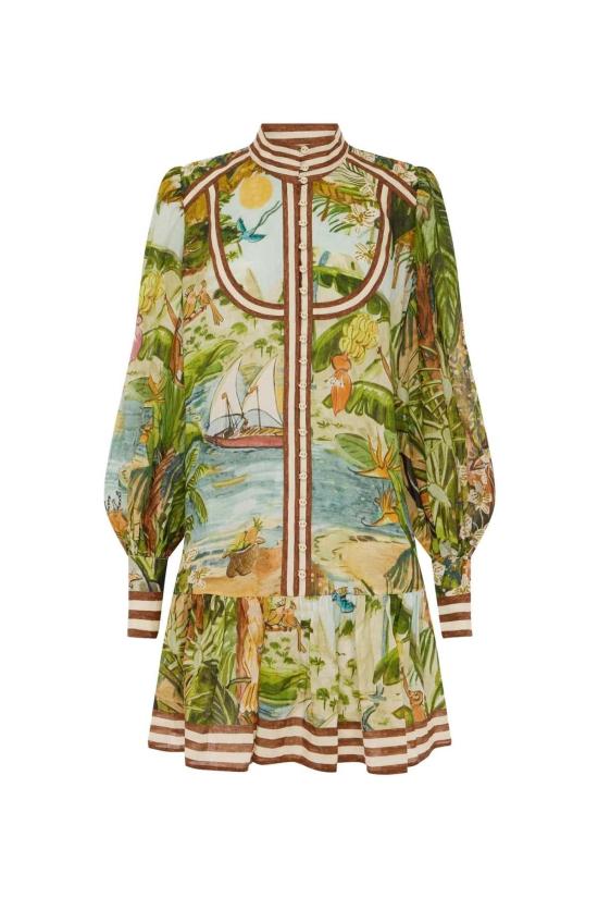  알레메 숏 원피스 Alemais Toucan 탱고 미니 드레스 - ALEMAIS