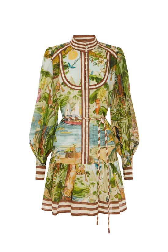  알레메 숏 원피스 Alemais Toucan 탱고 미니 드레스 - ALEMAIS