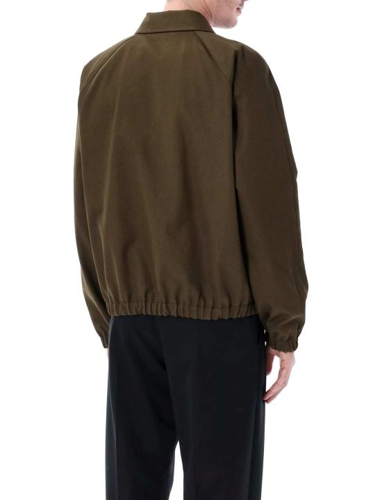  발렌티노 가라바니 자켓 코튼 재킷, V골드 디테일 밀리터리 - VALENTINO GARAVANI