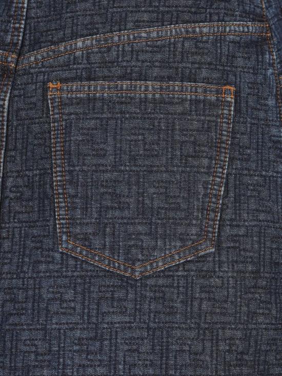  펜디 데님 스커트 데님 코튼 스커트 블루 - FENDI