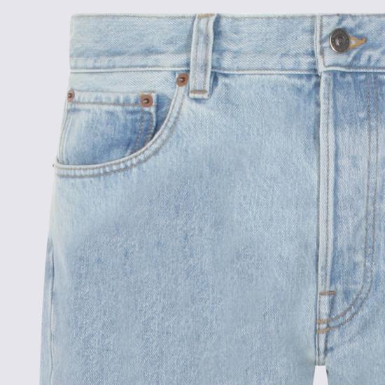  발렌티노 가라바니 데님 팬츠 발렌티노 라이트 블루 코튼 진 데님 블루 - VALENTINO GARAVANI