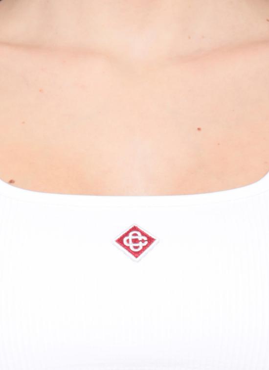 26SS 카사블랑카 민소매 티셔츠 WSP26ACT02601 SEAMLESS White - CASABLANCA