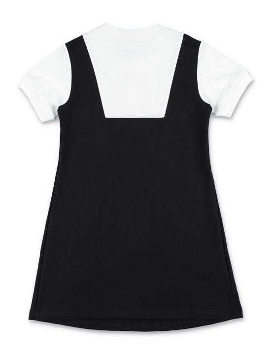  [키즈] 마르니 원피스 키즈 그래픽 프린트 코튼 드레스 블랙 - MARNI