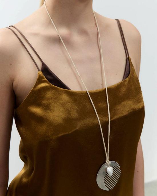  알리지 라운지 웨어 알리시 샤이니 새틴 란제리 탑 - ALYSI