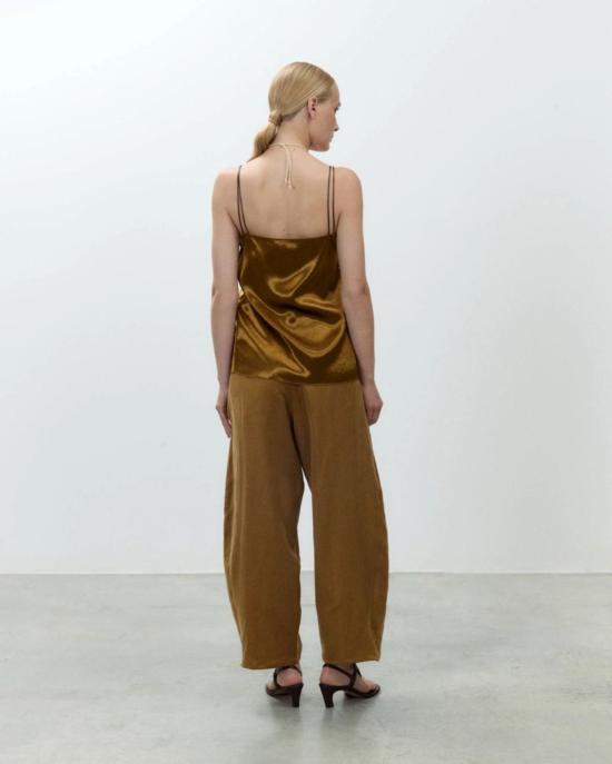  알리지 라운지 웨어 알리시 샤이니 새틴 란제리 탑 - ALYSI