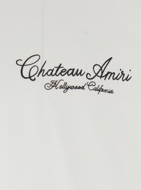  아미리 반팔 티셔츠 크루넥 맥시 로고 티셔츠 화이트 - AMIRI