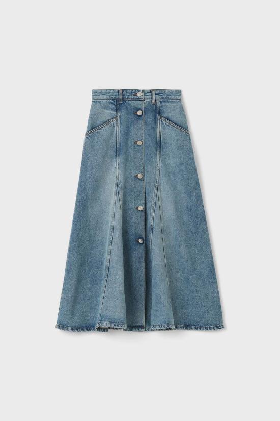  로데브예 데님 스커트 Rodebjer 런던  워시드 인디고