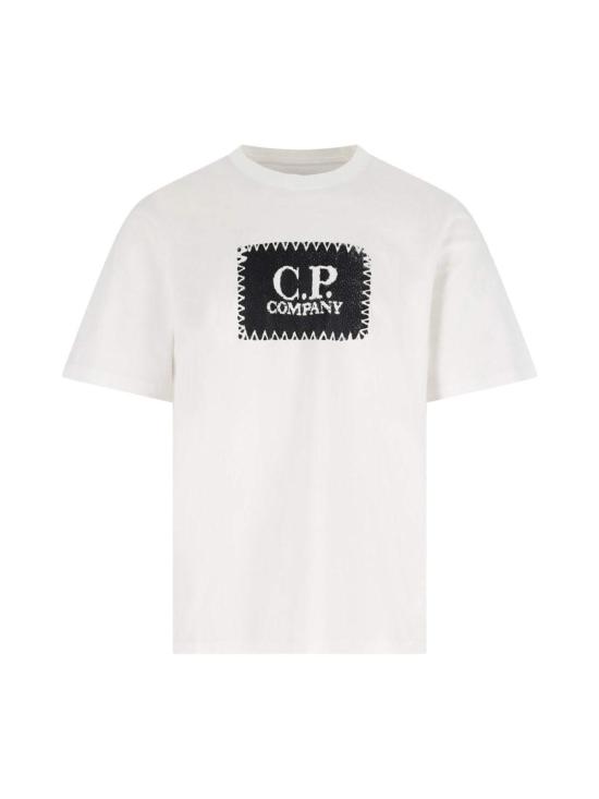  씨피 컴퍼니 반팔 티셔츠 C.P. 회사 로고 티셔츠 (흰색)