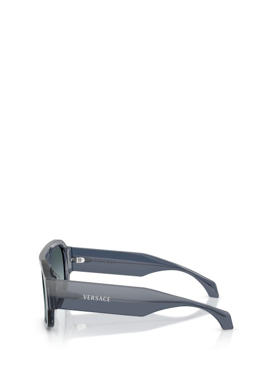 26FW 베르사체 선글라스 VE4508U 5538V1 TRANSPARENT DARK BLUE - VERSACE