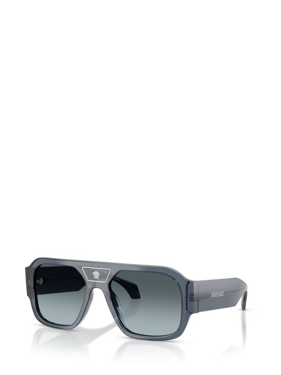26FW 베르사체 선글라스 VE4508U 5538V1 TRANSPARENT DARK BLUE - VERSACE