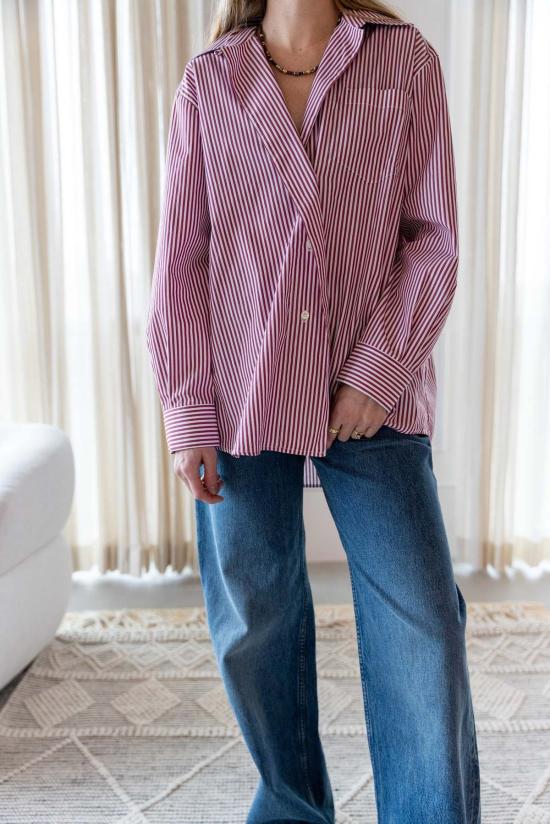  House of Dagmar 블라우스 하우스 오브 다그마 비대칭 셔츠 탑