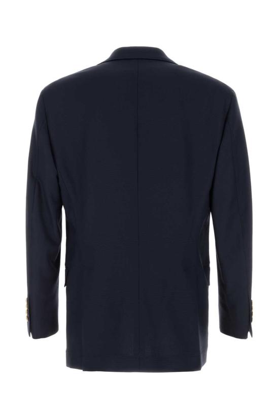  브루넬로 쿠치넬리 수트 자켓 네이비 블루 울 블레이저 네이비 블루 - BRUNELLO CUCINELLI