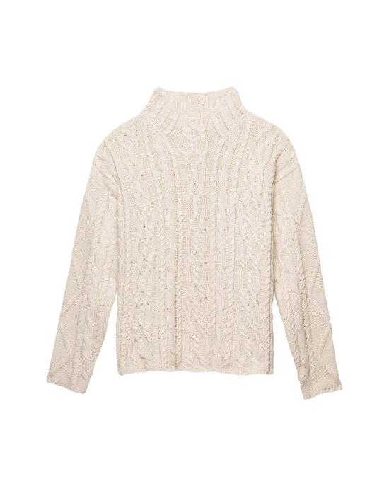  어니스트 코튼 스웨터 찰리 케이블 니트  크림/초콜릿/블랙 - HONEST COTTON