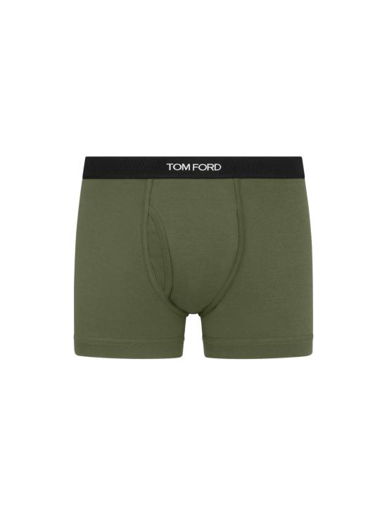  톰포드 팬티 스트레치 코튼 복서 브리프 밀리터리 그린