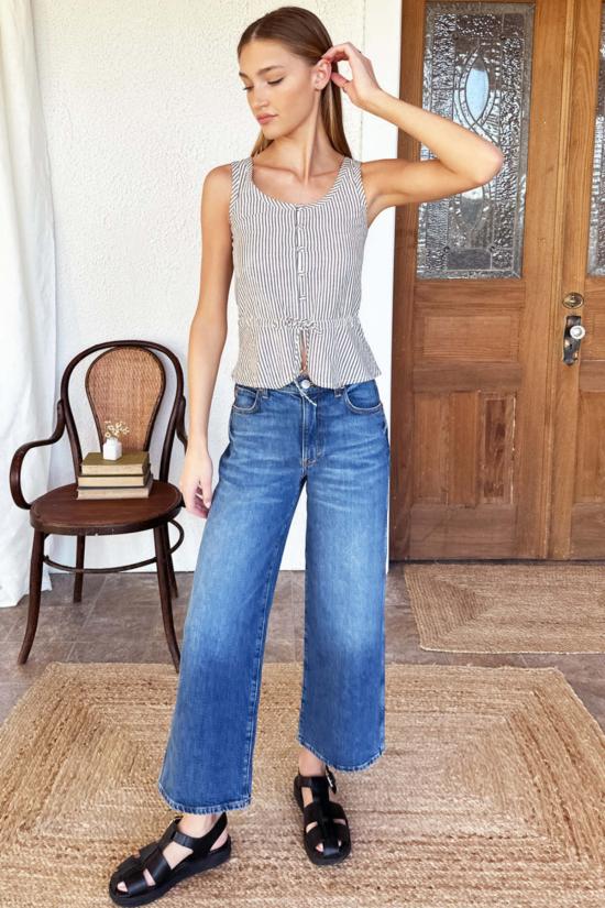  에머슨 프라이 블라우스 스튜디오 페플럼 탑 - EMERSON FRY