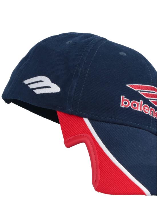 발렌시아가 모자 3 B 풋볼 캡 블루 - BALENCIAGA