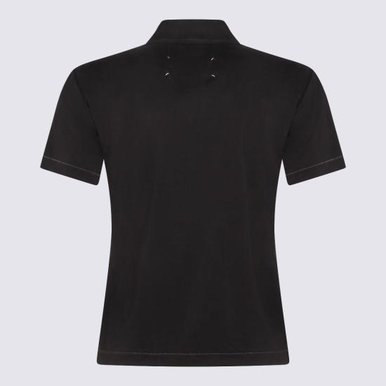  마르지엘라 반팔 티셔츠 메종  폴로 셔츠 블랙 - MAISON MARGIELA