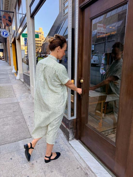  해피 프렌치 갱 롱 원피스 엘리스 그린 바이브 드레스 - HAPPY FRENCH GANG