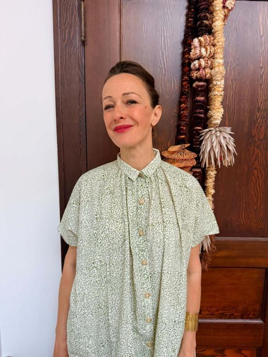  해피 프렌치 갱 롱 원피스 엘리스 그린 바이브 드레스 - HAPPY FRENCH GANG