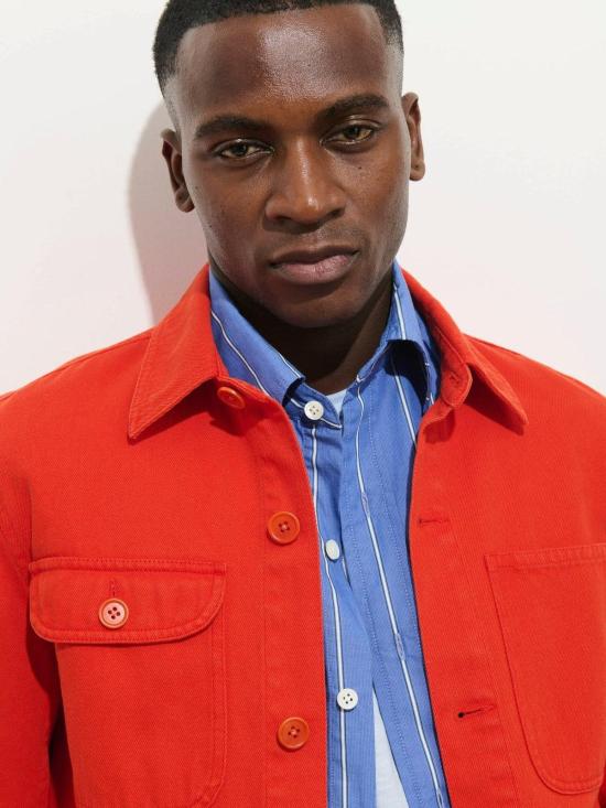  알렉스 밀 데님 자켓 워크 재킷 탠저린 - ALEX MILL