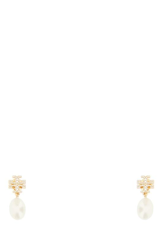  토리버치 이어링 메탈 키라 파브 펜던트 귀걸이 골드/펄