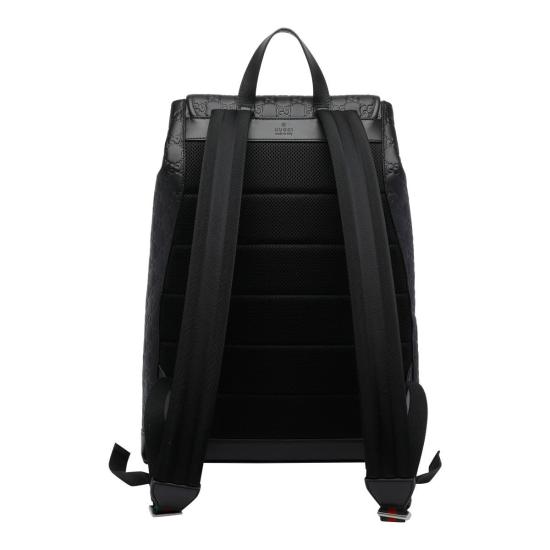  구찌 백팩 미디엄 GG 엠블럼  블랙 - GUCCI