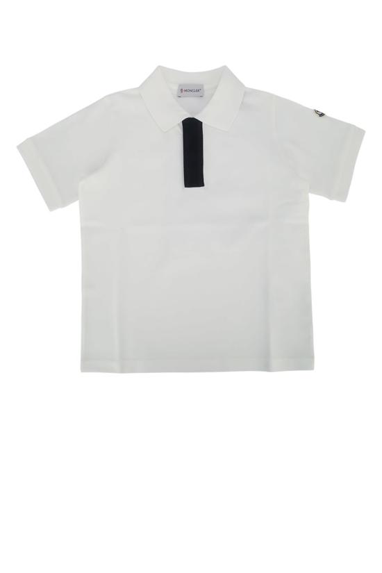  [키즈] 몽클레어 티셔츠 아동용 반팔 폴로 셔츠 크림/블랙