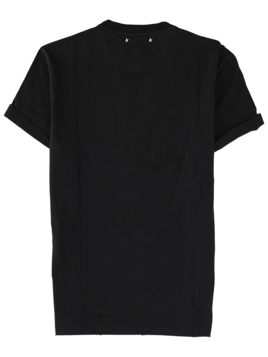  골든구스 반팔 티셔츠 골든 구스 크롤링 티셔츠 블랙 - GOLDEN GOOSE