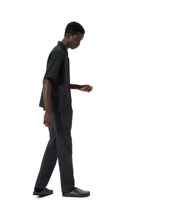  베일런스 반팔 셔츠 뎀로 반팔  블랙 - VEILANCE