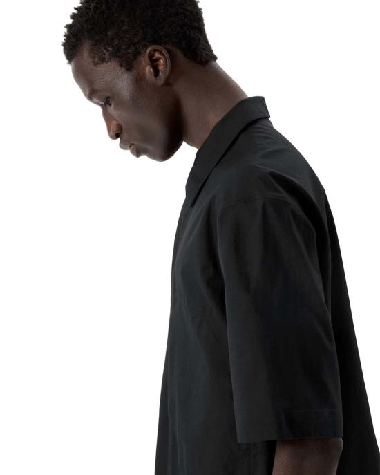  베일런스 반팔 셔츠 뎀로 반팔  블랙 - VEILANCE