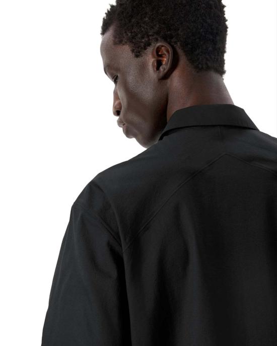  베일런스 반팔 셔츠 뎀로 반팔  블랙 - VEILANCE