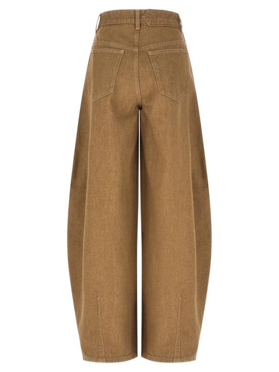  자크뮈스 데님 팬츠 Jacquemus Le De Nîmes Ovalo 진 베이지 - JACQUEMUS