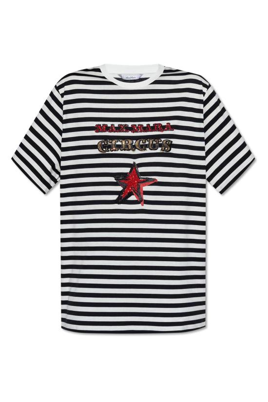  막스마라 반팔 티셔츠 막스 마라 티셔츠 블랙